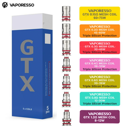 Résistances GTX (5pcs) - Vaporesso