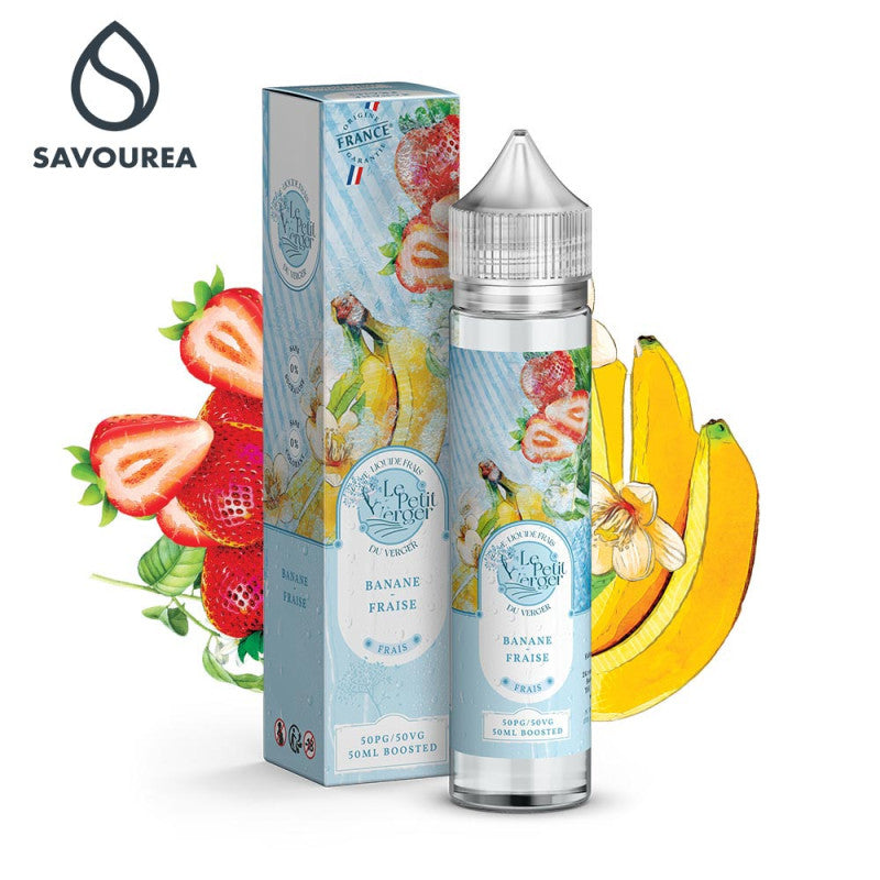 Banane Fraise 50ml - Le Petit Verger